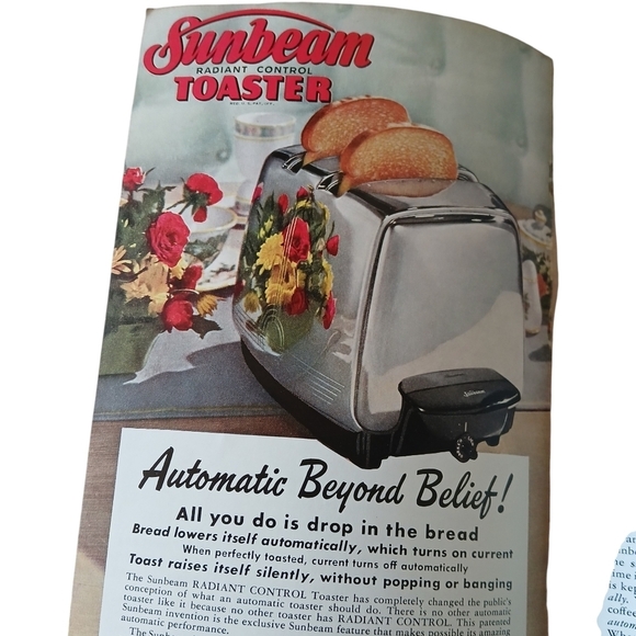 Vintage Sunbeam Automatic Mixmaster, 1948 Edition in Classic White Booklet - Picture 4 of 14